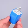 5V 1A US Plug USB Charger Dual Port Power Adapter Home Travel Wall Charging For Mobile Smart Cell Phone