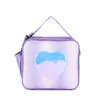 Lunchtasche mit Regenbogen-Liebesherz-Laser-Motiv, tragbare Bento-Tasche für Kinder, wärmeisolierte Lunchbox, Tragetasche, Kühltasche, Umhängetasche
