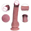 Nxy Dildos Dongs Kosmetische Vorhaut Penis Freiliegende Eichel kann Haut rollen Doppelschichtiges Silikonimitat Wahres und Falsches Penis-Paar-Masturbationsgerät 220514