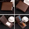 Wallets Men's Wallet Multiple Card Holder Business Short PU Leather Embossed Hardware Zipper Coin Pocket Leisure Purse CaseWallets