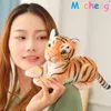 Simulation Tiger Hugs Soft Stuffed Lifelike Animal Pillow Peluche Kawaii Doll Cotton Girl Creative Toy For Children J220704