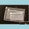연필 가방 케이스 사무용 학교 공부 비즈니스 산업 투명 PVC 저장 백 지퍼 여행자 노트북 일기의 날 플래너 c