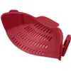 Sublimation Food Oil Drainer Silicone Pot Pan Bowl Funnel Strainer Kitchen Rice Washing Colander Kitchen Gadgets Accessories Cooking Tools