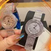 Lüks Kadınlar En İyi Marka Saatleri Avrupa Tasarımcı Elmaslar Altın Paslanmaz Çelik Band Kuvars Saati Kızlar Sevgililer Noel Anneler Günü hediye kol saati
