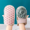 Dubbelzijdige badborstels volwassen exfoliator baden handschoen baden body reinigingshandschoenen draagbare badkamer wassende benodigdheden