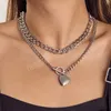 Collier pendentif avec cadre Photo en forme de cœur, médaillon ouvrable, colliers romantiques en forme de cœur, bijoux de Couple