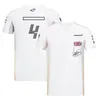 F1 Driver T-shirt Herrlag Uniform kortärmad fläktkläder Casual Sports Round Neck Racing Suit kan anpassas206Z