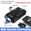 Стили Hubs OTG Reader USB 3.0/Micro SD/TF CARD/TYPE C MINI DIRE-DIRE FREAND Multifunt Adapter Hubusb