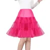 Ragazze corte in tulle 24-26" Sottogonne sottogonna retrò anni '50 per abiti da sposa da sposa Abiti tutu rockabilly estivi senza crinolina neri senza cerchio