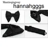 Mantieqingway Fashion Big Bowties for Women Mens Groom Wedding Papillon Poliestere Bowtie Gravatas Slim Black Cravatta Cravatta PX92