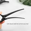 Black hair plastic styling clip duckbill clip 12pcs