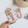 Kinderen Bling Sandalen Nieuwe Mode Zomer Meisjes Kinderen PU Vlinder Comfortabel Rubber Beach Princess Sandal Peuter Babyschoenen G220418