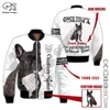 Plstar Cosmos French Bulldog Buldog 3D Drukowane kurtki Bomber Płaszcz Tracksuit Winter Gruste Oversiased Casual Long Rleeve Style F28 220704