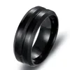 Ringos de banda Jóias 2021 Moda Men Men Stainless Aço Tungstênio Ring Mens Black Trendy Party Metal Drop Dat entre GB7f4