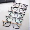Designers de óculos de sol Lendo óculos de titânio Plank Computer Fashion Gold Gold Frame Optica Prescrição retangular Frames de óculos