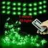 Strings Oo Delicate Green 45 LED Four-leaf Clovers Light Great For St Patricks Day Party/Christmas Tree Decoration 8 Lighting ModesLED Strin