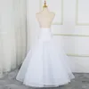 Petticoats tre lager hoop-mindre vita brudkakor en linje bröllop prom aftonklänning petticoat