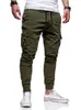 Pantalon pour hommes de haute qualité kaki décontracté hommes joggeurs armée-vert cargo multi-poches mode pantalon noir de l'homme Drak22