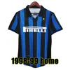 Sneijder Zanetti Classic Inter Retro Soccer Jerseys 1988 1990 91 92 93 Djorkaeff Milito Baggio Pizarro Djorkaeff Adriano Milanes 1994 95 96 97 98 99 Fotbollsskjorta