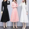 women's long sleeve velvet dress