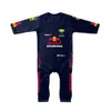 Season F1 Red Rompers Team Kids Baby Jumpsuit Outdoor Indoor Bull Boy Girl Crawling Suit3276836