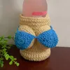 Cozy Beer Covers Big Boobs Design Soft Knitted Bottle Decor Sleeves Creative Novelty Dress For Gift Home Desktop 220704