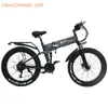 EU Stock CMACEWHEEL X26 48V 10.8Ah*2 Dual Battery 750W New Colorful Display 26*4inch Fat Tire Foldable Adult E-bike