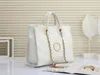 TZ Designer -Taschen Klassische Handtaschen farbenfrohe Buchstaben Muster Strand Umhängetasche große Kapazität Einkaufstaschen Frauen Mode -Tasche 45 cm