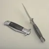 Coltello chiudibile automatico G7202 di alta qualità D2 Lama satinata Ebano con manico in acciaio Coltelli tattici da esterno con borsa in nylon