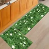 Mattor Zeegle Plants Tryckta dörrmattor för ingångsdörr Absorbera köksmattor Sovrummet Bedside Mat Anti-Slip Office Cholg Floor Matscarp