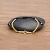 Bracelets de charme styles perles à la main pour les femmes Bracelet de couleur dorée géométrique vintage cuivre cz cz cristal ajusté joelrycharm charbon