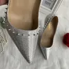 TOMONYE marchio personalizzato make silver glitter primaveraAutunno scarpe da sposa sexy borchie a spillo 12 cm tacchi alti pompe scarpe da donna 210409