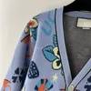 Maglioni da donna Designer donna maglione lavorato a maglia top con bottoni a lettera ragazze crop top camicia high end personalizzato manica lunga cardigan elasticizzato maglieria QIUX