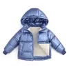 2022 Autumn Winter Baby Coats Fashion AstronauT Print Toddler Parkas Nieuwe 1-6y waterdichte babykinderen Haped Outerwear Jackets J220718