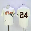 GlaVintage 1964 Houston Colt .45's Maglie 24 JIMMY WYNN 2 NELLIE FOX 36 CLAUDE RAYMOND 35 JOE MORGAN Cream Retro Baseball