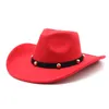 Novo outono de inverno feltro fedora chapéu vintage curvo enquadrar o chapéu de cowboy ocidental jazz jazz sombrero hombre tap cowgirl panamá chapéu