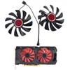 팬 냉각 2PCS 95mm FDC10U12S9-C CF1010U12S 쿨러 팬 XFX RADEON RX580 RX590 L4MDFANS를위한 냉각기 팬 교체