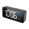 LED réveil musical numérique 2 alarmes commande vocale Snooze affichage de la température Despertador électronique de bureau s 220426
