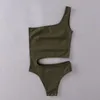 Kvinnors tvåbitar byxor Vit outfit One Jumpsuit Women Off Shoulder Sexy Bodycon Bodysuit Body Suit For Green Nude Tops Streetwear