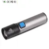 Nieuwe XM-L T6 LED-zaklamp Ingebouwde USB-oplaadbare batterij Zoom Aluminium flashlamp Waterdichte lantaarn Geschikte fietskamperen