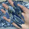 Konst och hantverk Arts Gifts Home Garden 1 Bag 100g Natural Blue Kyanite Stone Quartz Crystal Tumbled Reiki Healing Mineral Decoration (storlek