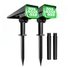 2PCS LED Light Light 2Pack Solar Renlight Outdoor 3000K/6000K/RGB/Green Garden Light IP65 dla ścieżki krajobrazowej