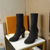 Dames Silhouet Laarzen Archlight Sneaker Boot Stretch Fabric Slip-on Snesker Print Bloem Hoge hak Mode Dames Casual Schoenen met Doos