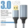 USB 3.0-Verlängerungskabel mit Nylongeflecht für Computer, Drucker, Laptop, PS4, TV-Anschluss, 5 Gbit/s, Stecker-zu-Buchse, Hochgeschwindigkeits-Übertragungsdatenkabel