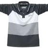 QYLVAWOY High Quality T-shirt Oversize Man's T-shirt Long-sleeved Cotton T-shirts Multicolor Lapel T Shirt for Men Clothing WLP T220808