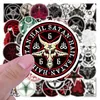 50st/Lot Satan Sticker Devil Demon Evil Hell Satanism Sticker Graffiti Stickers för DIY Bagage Laptop Skateboard Motorcykelcykeldekaler