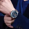 Armbanduhr Chronograph Quarz Männer Watch Edelstahl -Handgelenk Uhr Uhr Uhr Zeit Relogio Maskulinowristwatches Armbandwatcheswwww