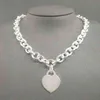 S925 Sterling zilveren ketting voor vrouwen klassieke hartvormige hanger charme ketting kettingen luxe merk sieraden ketting Y220421