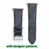 Smartwatch-Bänder, Ersatz-Uhrenarmband, Designer-Armband für Apple Serie 1, 2, 3, 4, 5, 6, 38 mm, 40 mm, 42 mm, 44 mm, PU-Leder