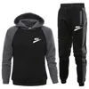 2 pieces Autumn Running tracksuit men Sweatshirt Sports Set Gym Clothes Man Training Suit Sport Wear Outdoor Plus Size S-3XL